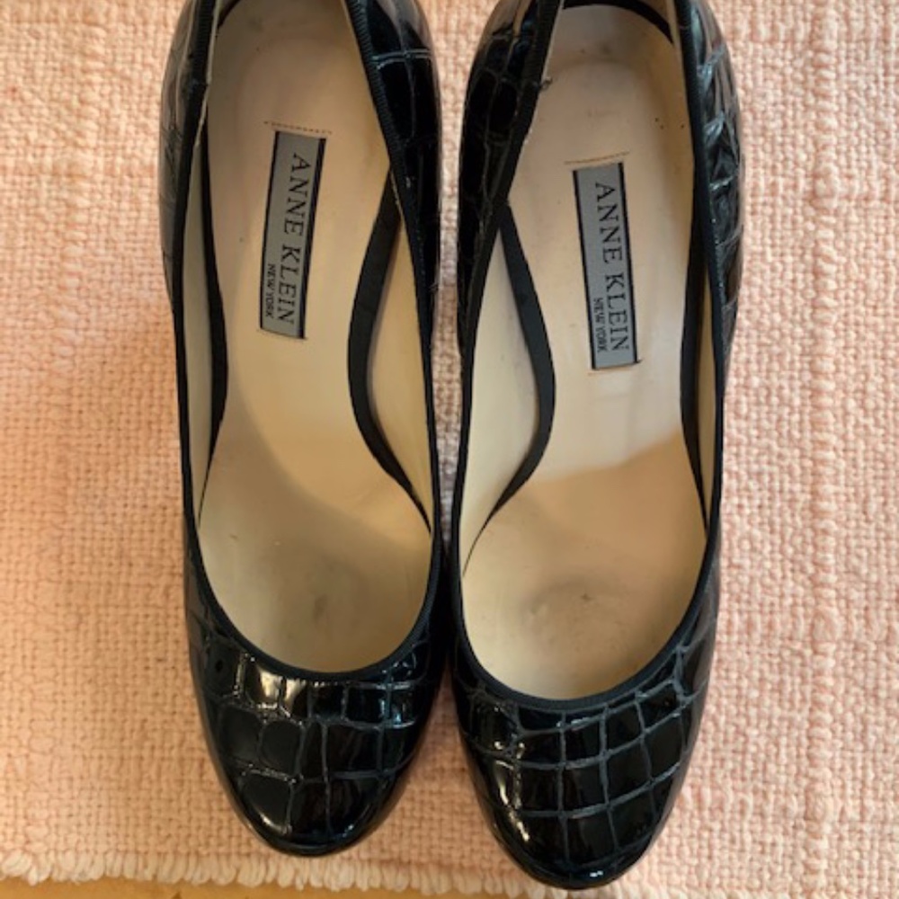 Calvin Klein Black Patent Pumps